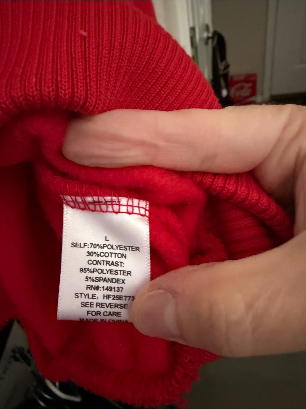 Red Half-Zip Pullover Sweatshirt - Women - Picture 5 of 5